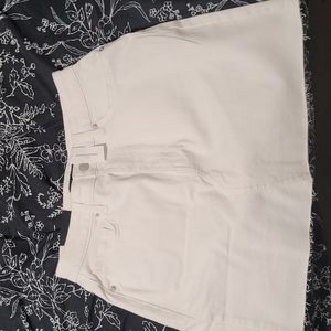 NWT Banana Republic White Denim Mini Skirt